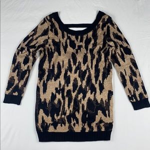 Minkpink Black and Gold Zebra Dress